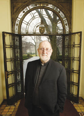Patrick Ryan, S.J., has held the Laurence J. McGinley Chair in Religion and Society since 2008. Photo by Chris Taggart