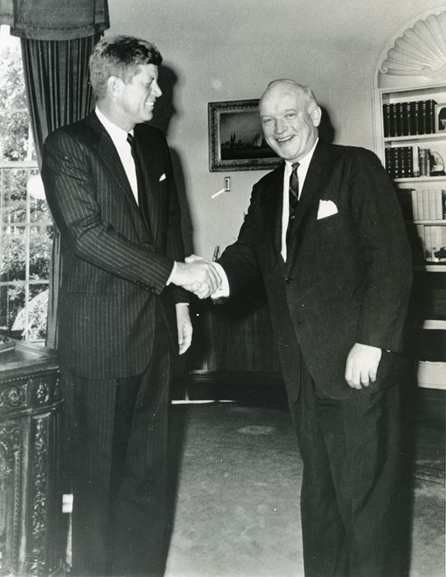 President John F. Kennedy thanks Donovan for his help in negotiating the Abel-Powers-Pryor exchange. Courtesy of Hoover Institution Library & Archives, Stanford University