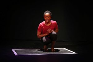 Malaika Uwamahoro performs as Immaculée Ilibagiza. 