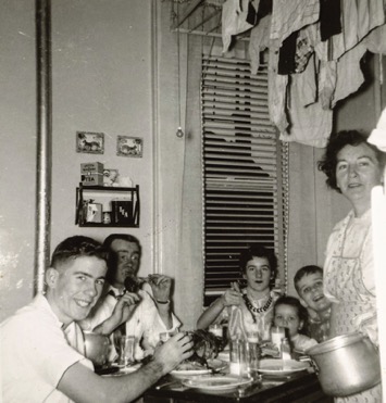John Feerick with his parents