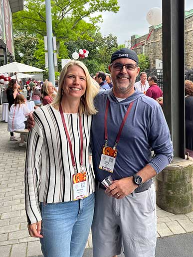 Melissa and Billy Barbour smiling couple