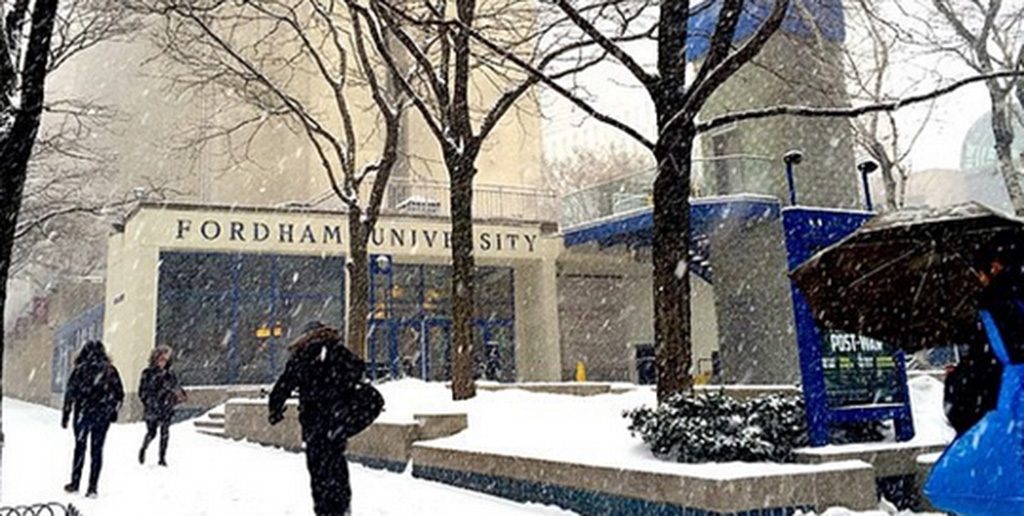 Snow at the Lincoln Center Campus