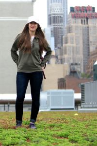 Kaitlyn Parkins researches New York City bats. 