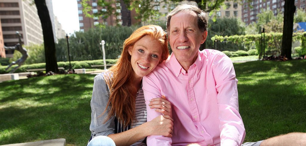 Mentor Joe Cirillo and his daughter Clare