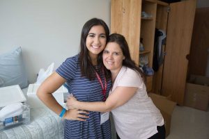 Arianna Mirones with her mother Sophia. Photo by John O'Boyle