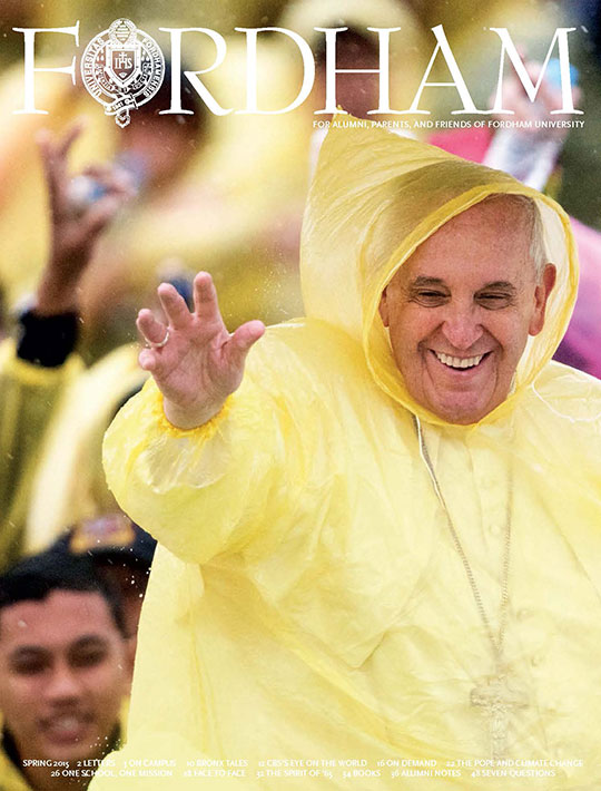 Cover of Fordham Magazine Spring 2015