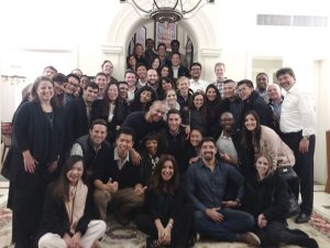 MBA students meet with Gabelli alumnus Darío Werthein of the Werthein Group in Argentina.