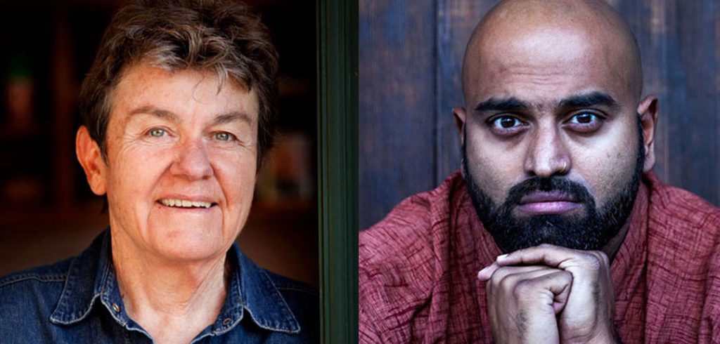 (L-R) U.S Poet Laureate and Pulitzer Prize winner Kay Ryan and Kundiman Prize Winner Rajiv Mohabir