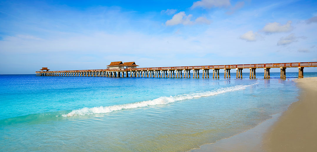 Naples Florida pier and beach