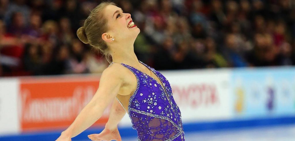 Figure skater and alumna Nicole Rajicova