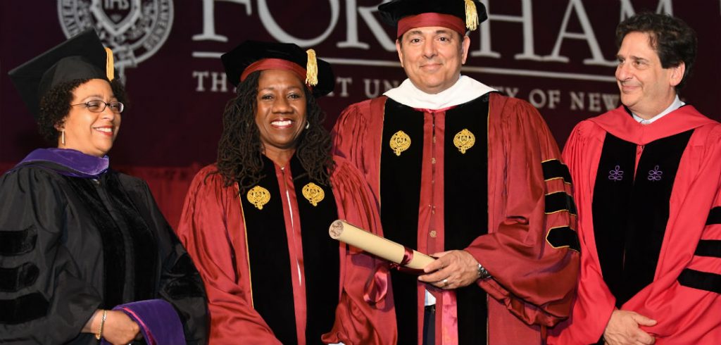 Gemma Solimene, Sherrilyn Ifill, Vincent Cappucci '84, and Matthew Diller