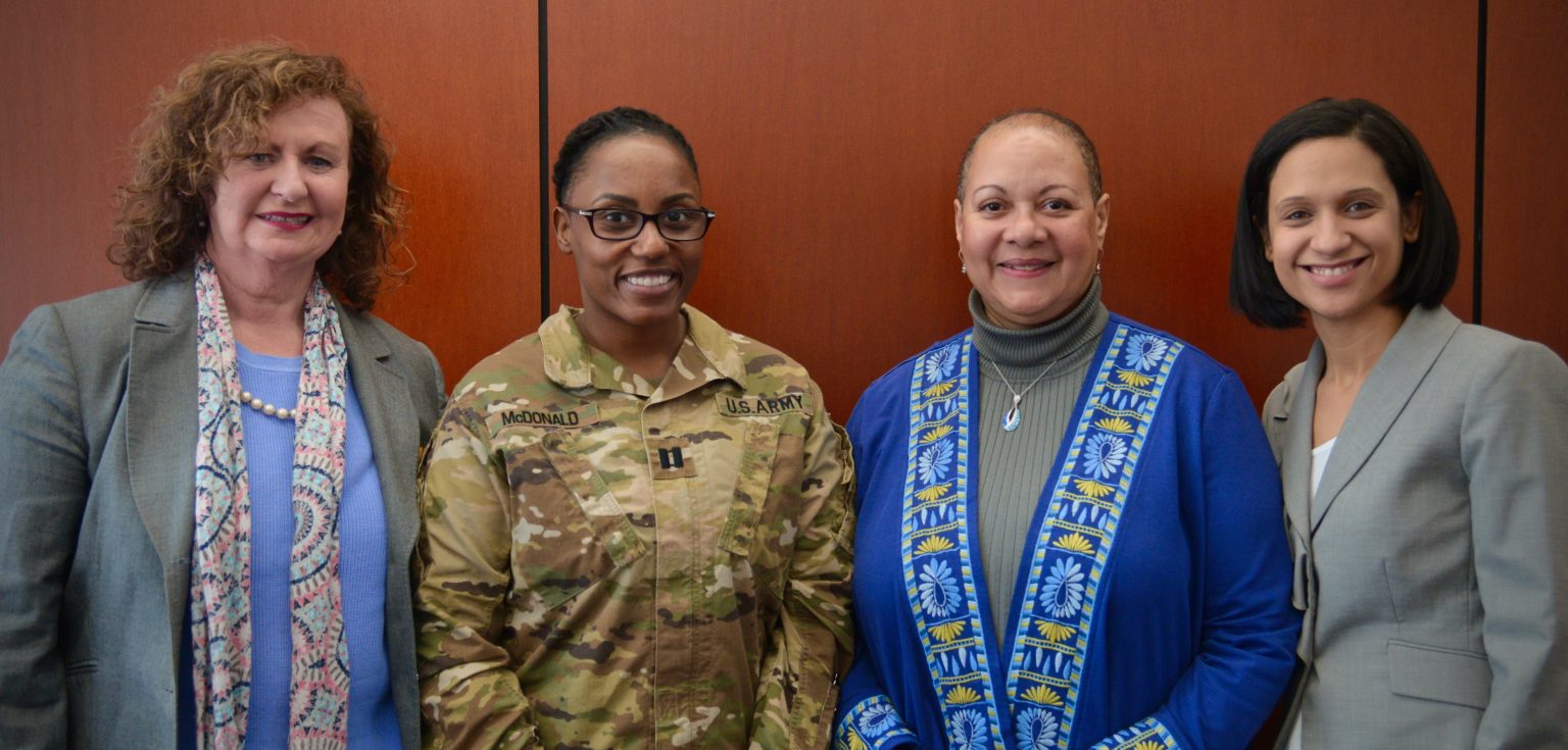 Left to right: Carol Gibney, Victoria McDonald, Maria Aponte, and Christie-Belle Garcia.