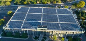 Aerial view of the Rose Hill garage