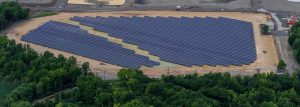 solar panels laid out in Staten Island