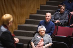 James Martin asks a question from the audience