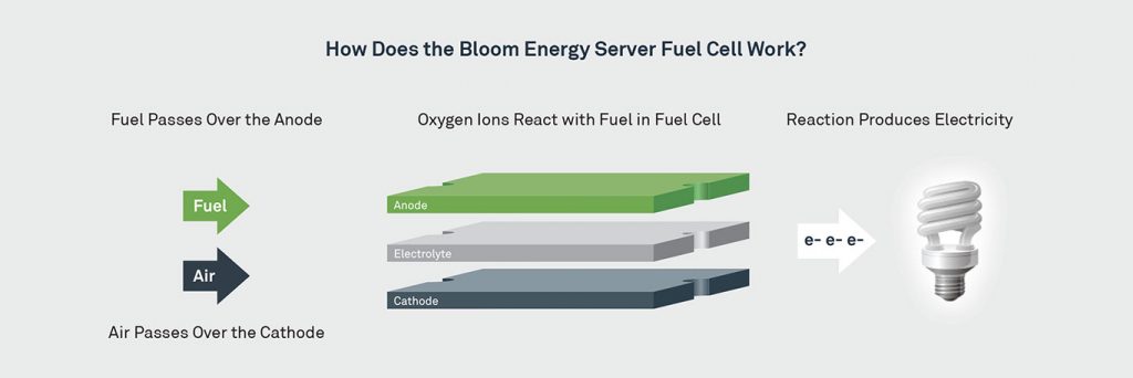 diagream explaining how a fuel cell works