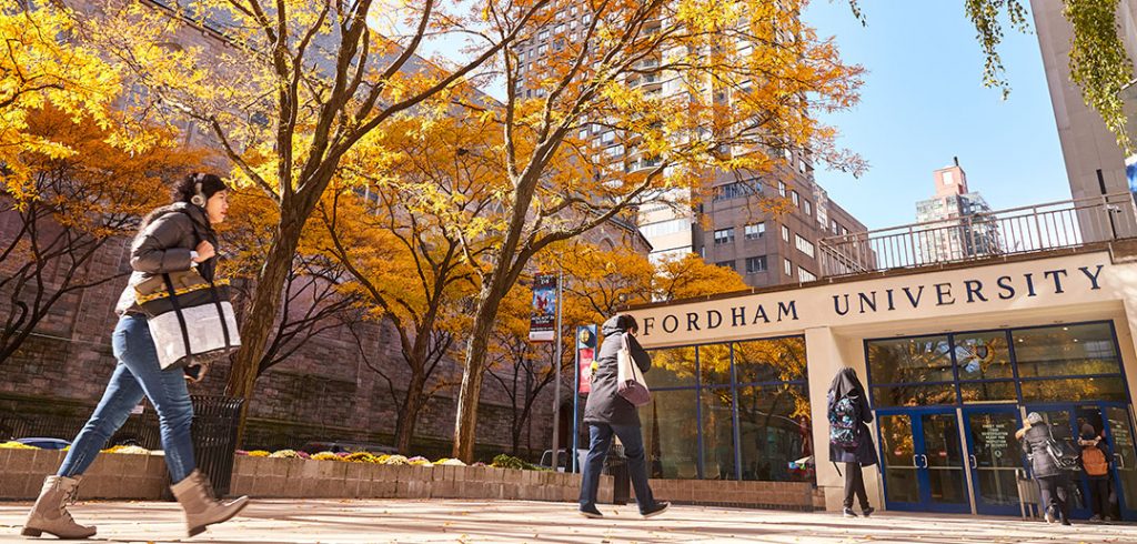 Fall scene of the Lincoln Center campus