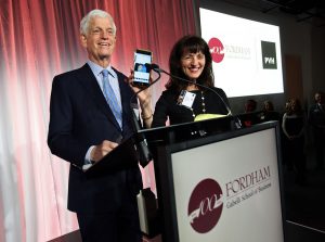 Mario Gabelli and Regina Pitaro