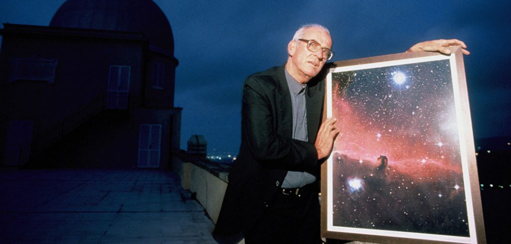 George V. Coyne, S.J., at the Vatican Observatory at Castel Gandolfo in 1991