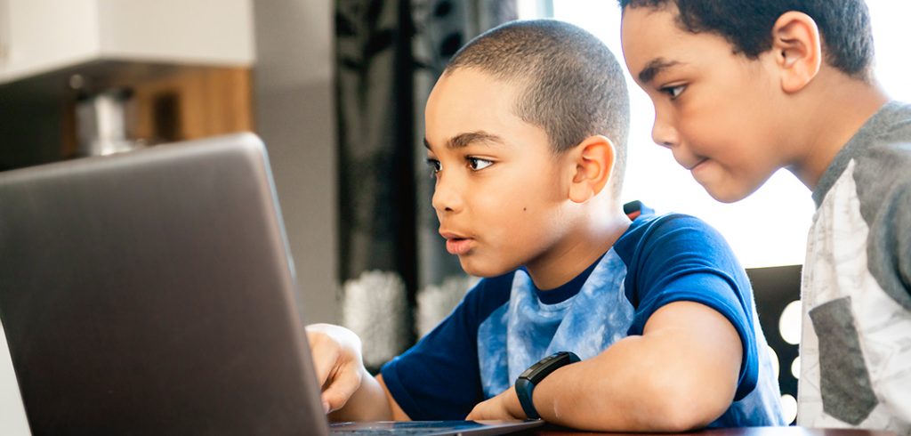 Boys at computer