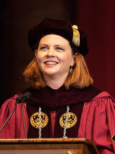 Tetlow at Loyola New Orleans' 2019 commencement ceremony. 