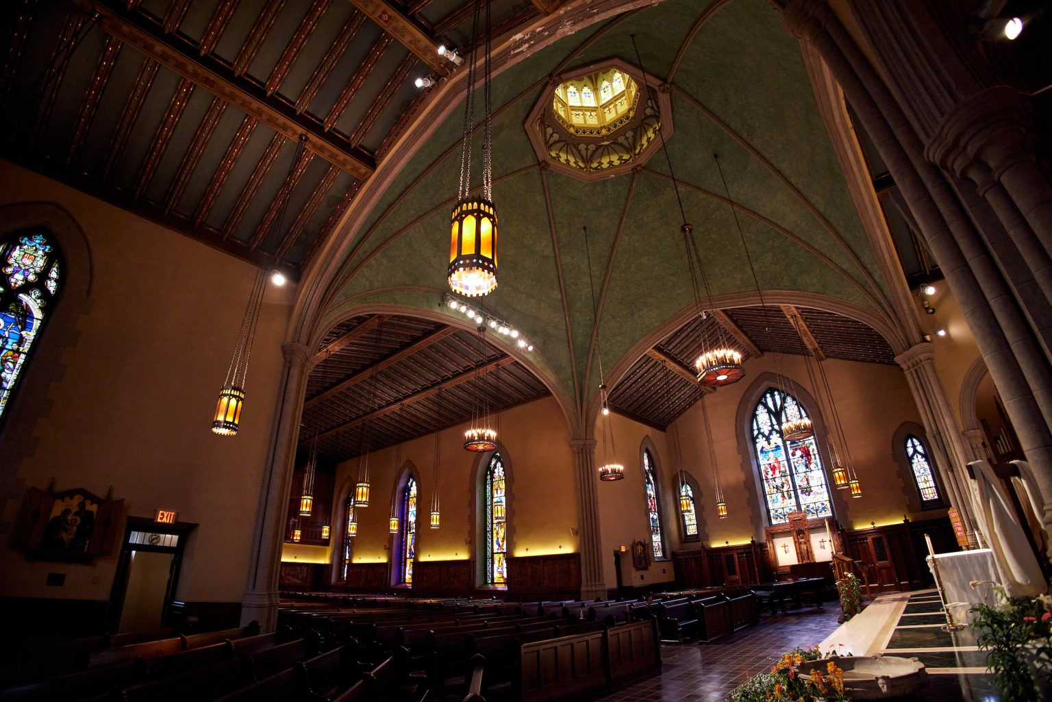 Interior of the University Church on Fordham's Rose Hill Campus