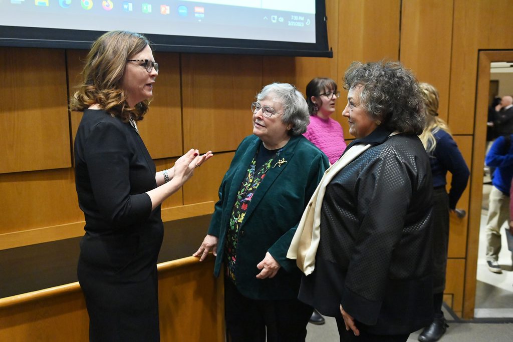 Tania Tetlow speaks with Elizabeth Johnson and Margaret Sharkey,