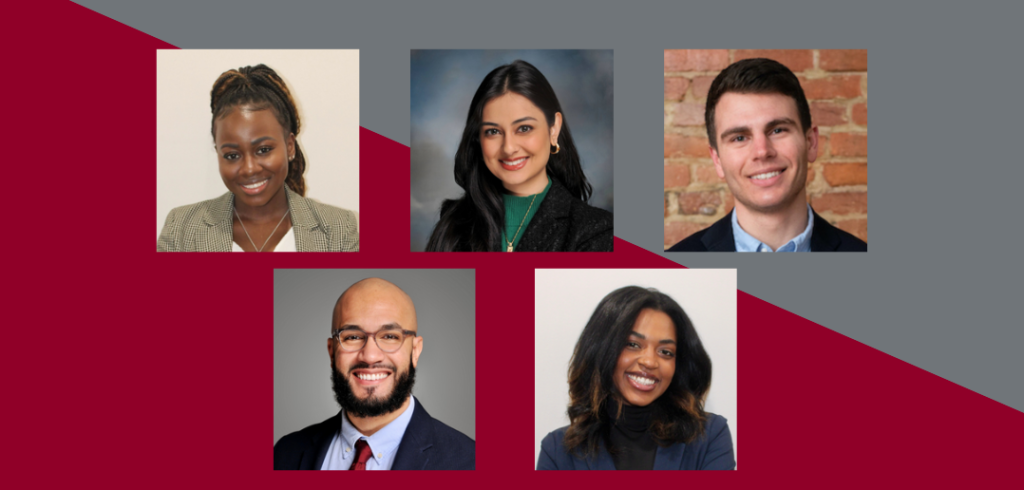 Justin Chaljub ’25, Raissa Ebeh ’25, Hira Mustafa ’25, Maya Rodgers ’25, and Cristian Vega ’25