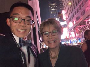 Alexander Hom and Jane Pauley