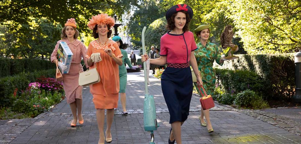 Marvelous Mrs. Maisel cast at Fordham Rose Hill Campus