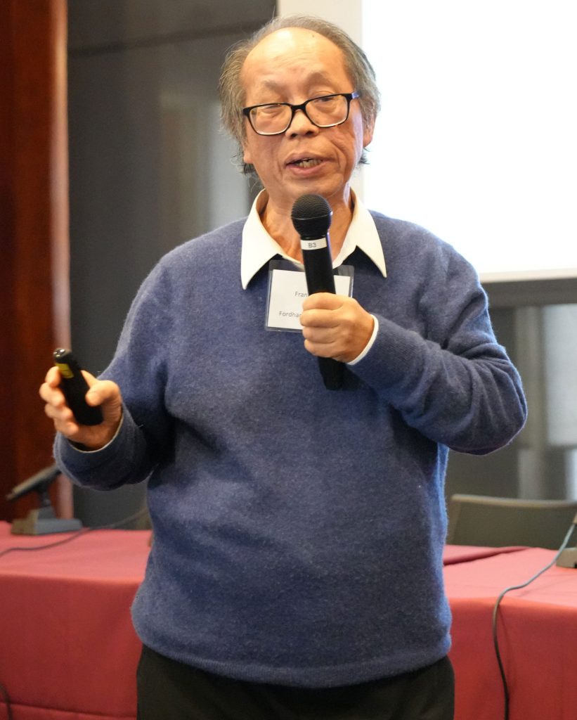 Frank Hsu, Clavius Distinguished Professor of Science, speaking about "Detecting and Mitigating Bias: Harnessing Responsible and Trustworthy AI for Social Justice." 